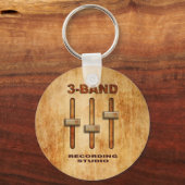 3-Band-Equalizer (Grunge-Version) Schlüsselanhänger (Vorderseite)