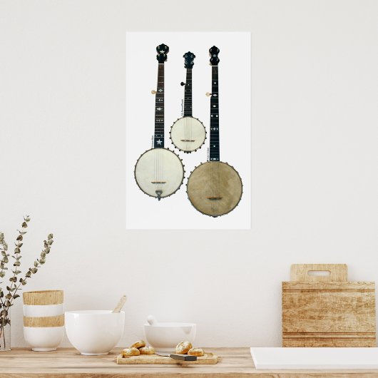 3 Banjos Poster (Küche)