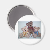 3 Bären Magnet (Vorderseite/Rückseite)