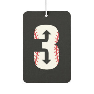 3 Baseball Autolufterfrischer