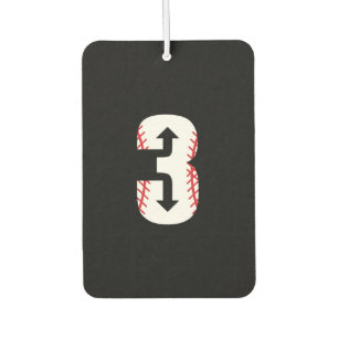 3 Baseball Autolufterfrischer