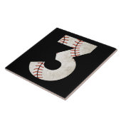 3 Baseball Geburtstag Fliese (Seite)