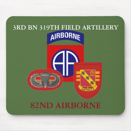 3. BATAILLON-319. FELD-ARTILLERIE MOUSEPAD (Vorne)