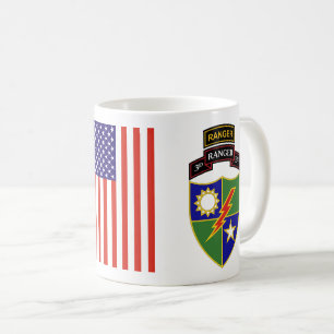 3. Bataillon - 75. Ranger mit Tab-Tasse Kaffeetasse