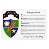 3. Bataillon - 75. Ranger Regiment Magnet 4x6 (Horizontal)