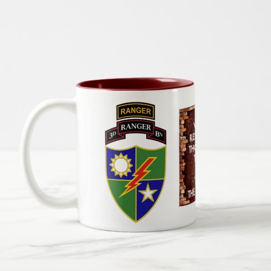 3. Bataillon - 75. Ranger w/Tab - Tasse des Sieges (Links)