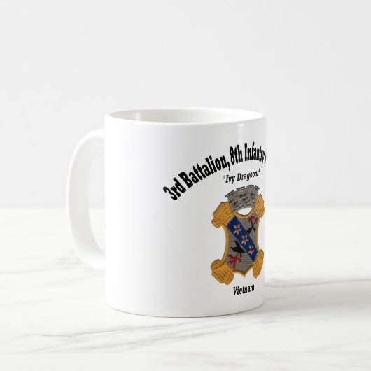 3. Bataillon, 8. Inf "Efeu zwingt" - Schale Kaffeetasse (Vorderseite Links)