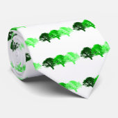 3 Baum-Silhouette Krawatte (Gerollt)