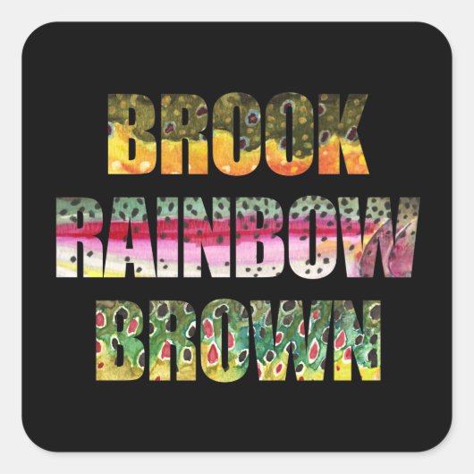 3 Beautiful Foreut Skins Quadratischer Aufkleber (Vorderseite)