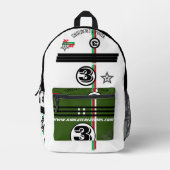 3 BEDRUCKTER RUCKSACK (Vorderseite)