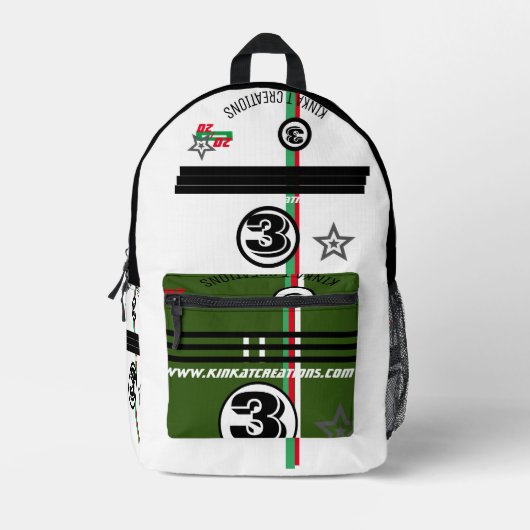 3 BEDRUCKTER RUCKSACK (Vorderseite)