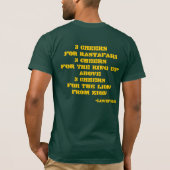 3 BEIFALL (Grün) T-Shirt (Rückseite)