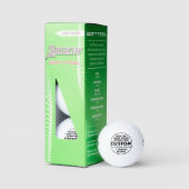 3 Benutzerdefinierte Personalisierte Srixon Soft F Golfball (Verpackung)