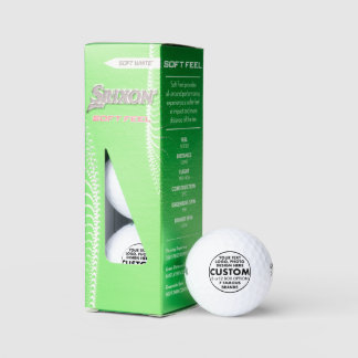 3 Benutzerdefinierte Personalisierte Srixon Soft F Golfball