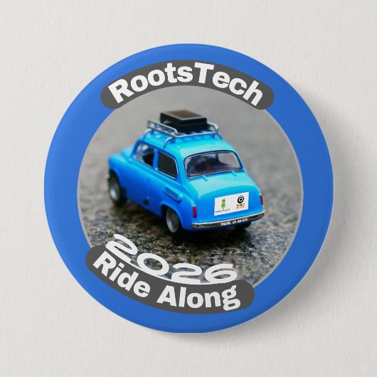 3" Benutzerdefinierter Button für RootsTech 2026 R (Vorderseite)