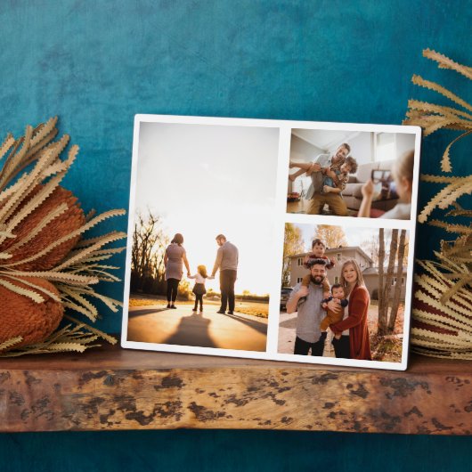 3 Benutzerdefiniertes FotoCollage Personalisiert Fotoplatte (Seite)