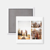 3 Benutzerdefiniertes FotoCollage Personalisiert Magnet (Vorderseite/Rückseite)