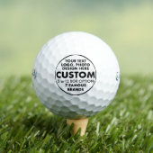 3 Benutzerdefiniertes Personalisiertes Callaway Su Golfball (Insitu T-Shirt)