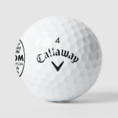 3 Benutzerdefiniertes Personalisiertes Callaway Su Golfball (Logo)
