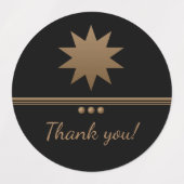 3 Berufliche Farbmarken mit Pinselstrich Etiketten (Design 1)