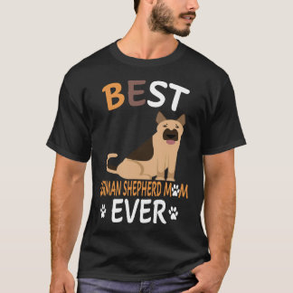 3 Beste Deutsche Schäferhund-Mama Aller Zeiten T-Shirt