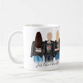 3 Beste Freunde Blonde Brünette BESTE FREUNDIN Fre Kaffeetasse (Links)