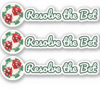 3 - Bet lösen - Eigener Schnitt Vinyl Aufkleber