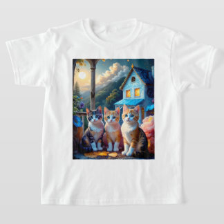 3 bezaubernde, von Künstlern entworfene Kätzchen T-Shirt