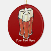 3 Biere (kundengerecht) Keramikornament (Links)