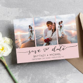 3 Bild mit Handschrift rosa Save The Date