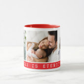 3 Bild Multi Foto Collage Familienangebot Red. Tasse (Zentrum)