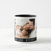 3 Bild Multi Foto Collage Familienangebot Schwarz Tasse (Zentrum)