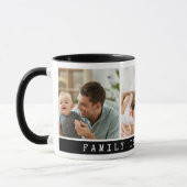 3 Bild Multi Foto Collage Familienangebot Schwarz Tasse (Links)