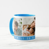 3 Bild Multi-Foto Collage Produktreihe Blue Tasse (Vorderseite Links)