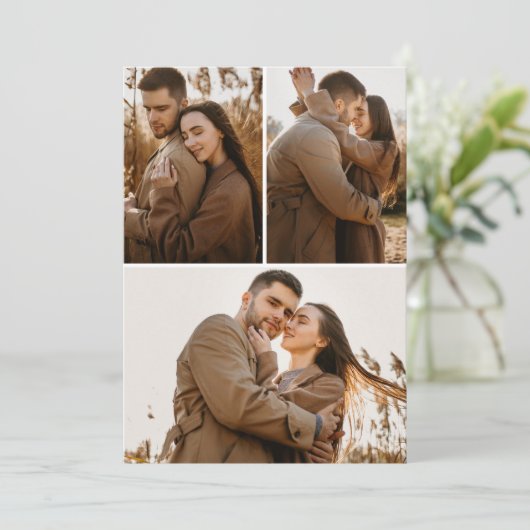 3 Bildkarten Einladung (Stehend Vorderseite)