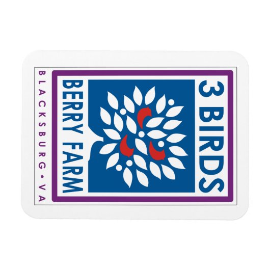3 Birds Berry Farm Magnet (Horizontal)