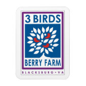 3 Birds Berry Farm Magnet (Vertikal)