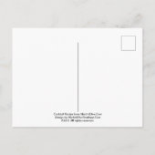 3 bis 1 (Nass) Martini Cocktail Rezeption Art: Postkarte (Rückseite)