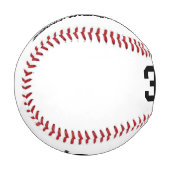 3 Bis 3 Down Baseball, Personalisierter Abschluss Baseball (Vorderseite Links)