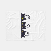 3 Black Cats Funny Cat Liebhaber Design Frauen Män Fleecedecke (Vorderseite (Horizontal))