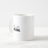 3 Black Cats Funny Cat Liebhaber Design Frauen Män Kaffeetasse (Vorderseite Links)