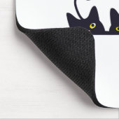 3 Black Cats Funny Cat Liebhaber Design Frauen Män Mousepad (Ecke)