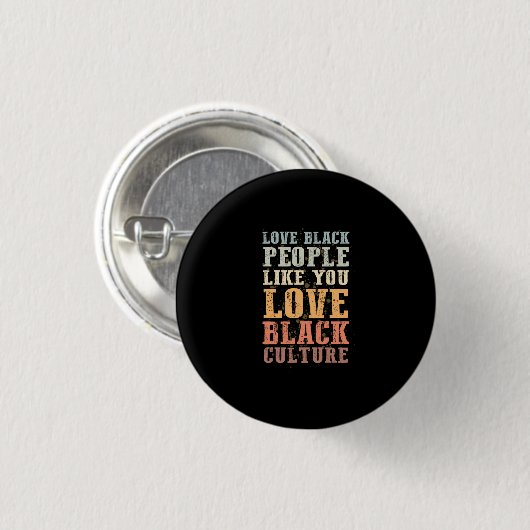 3 Black History Monatsunterstützungsgeschenk Manue Button (Vorne & Hinten)