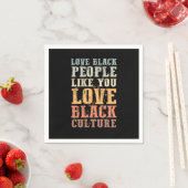 3 Black History Monatsunterstützungsgeschenk Manue Serviette (Beispiel)