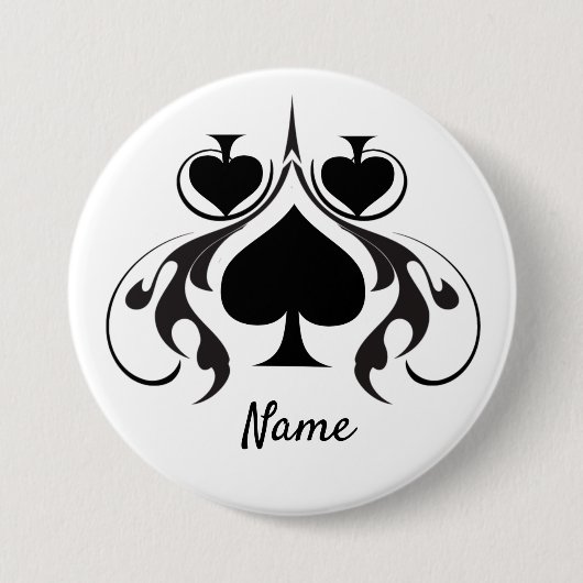 3 Black Spades Tribal Thunder_Cove Button (Vorderseite)