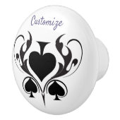 3 Black Spades Tribal Thunder_Cove Keramikknauf (Rechts)