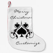 3 Black Spades Tribal Thunder_Cove Kleiner Weihnachtsstrumpf (Vorderseite)