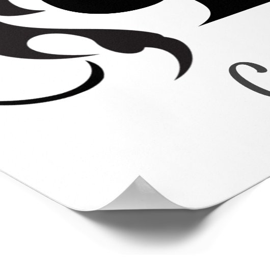 3 Black Spades Tribal Thunder_Cove Poster (Ecke)