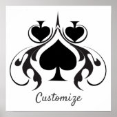 3 Black Spades Tribal Thunder_Cove Poster (Vorne)