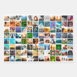 3 Blatt Foto Quadrat Weißes Papier